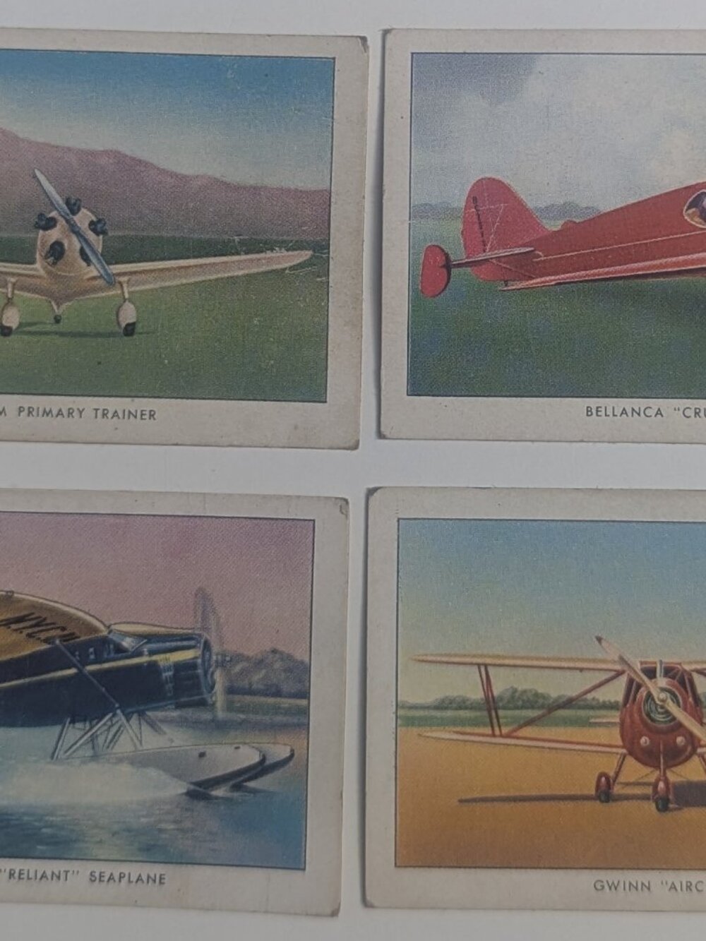Lot of Four Wings Cigarettes Cards Series B numbers 4,5,6,7